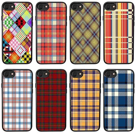 Burberry classic Plaid Print Black Case With Hard phone case 